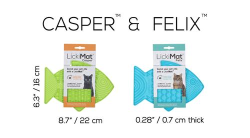 Show full view: LickiMat Variety Pack Slow Feeder Cat Lick Mat, Green & Turquoise, 2 count slide 3 of 8