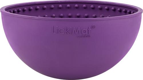 Show full view: LickiMat Wobble BPA-Free Rubber Dog Bowl, Purple, Standard slide 8 of 11