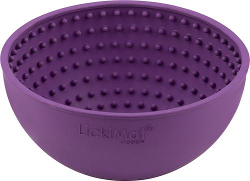 Show full view: LickiMat Wobble BPA-Free Rubber Dog Bowl, Purple, Standard slide 3 of 11