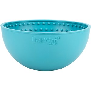 LickiMat Wobble Slow Feeder Dog Bowl, Turquoise