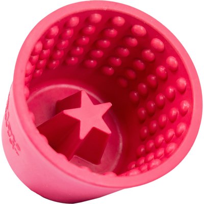 LickiMat LickiMat Yoggie Pot BPA-Free Rubber Dog Bowl, Pink, Standard