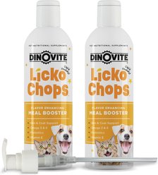 Dinovite Lickochops Fatty Acid Liquid Supplement for Dogs & Cats, 8-oz bottle, 2 count