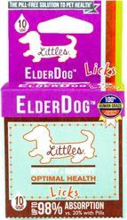 Licks Littles ElderDog Chicken Flavored Supplement for X-Small & Small Breed Senior Dogs, 10 count