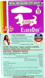 Licks Littles ElderDog Chicken Flavored Supplement for X-Small & Small Breed Senior Dogs, 10 count slide 2 of 2