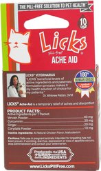 Licks Pill-Free ACHE AID Homeopathic Medicine for Pain for Cats, 10 count slide 2 of 2
