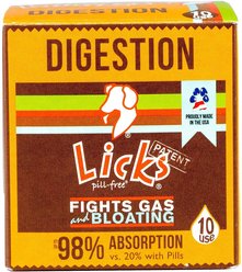 Licks Pill-Free DIGESTION Dog Supplement, 10 count
