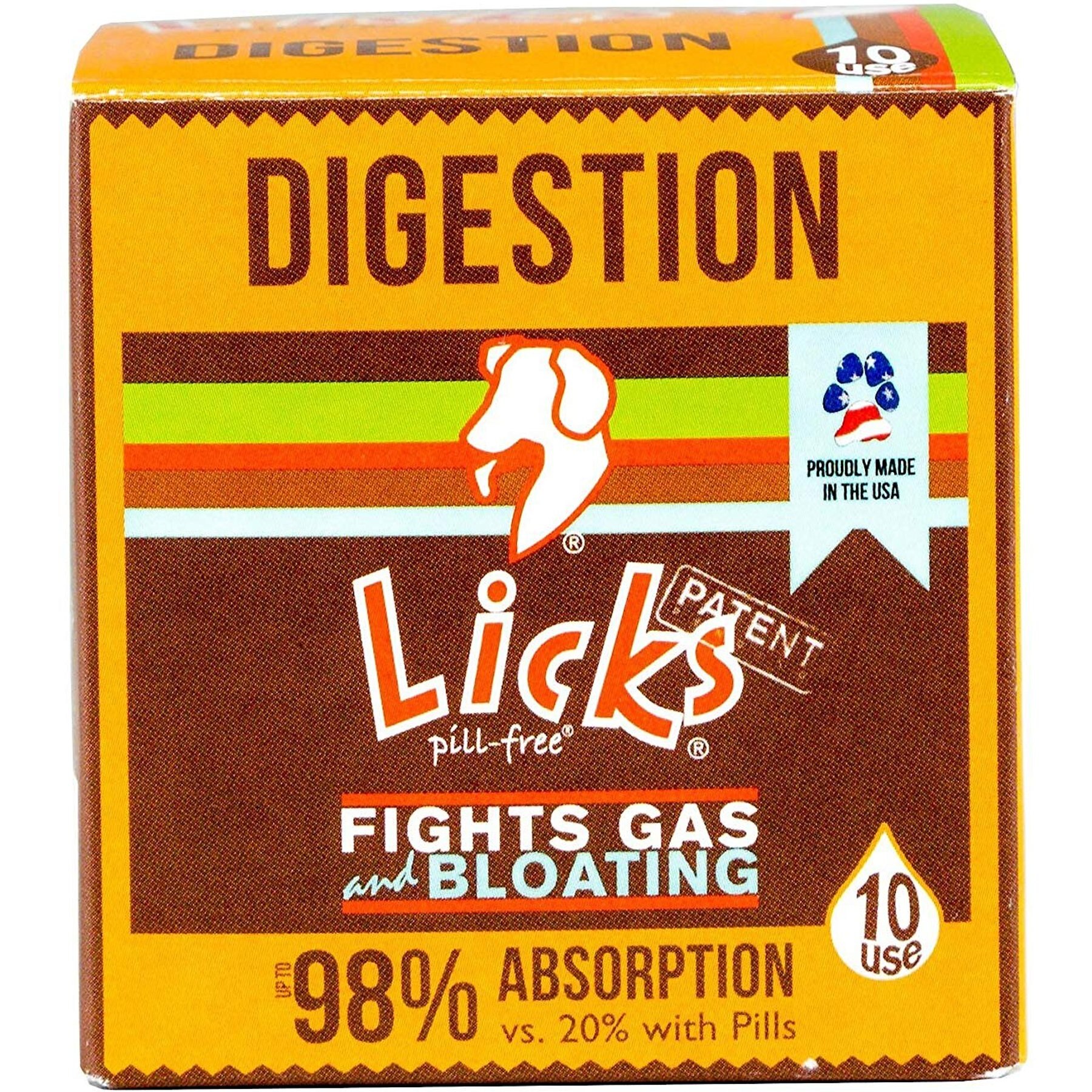 Licks Pill-Free DIGESTION Dog Supplement, 10 count