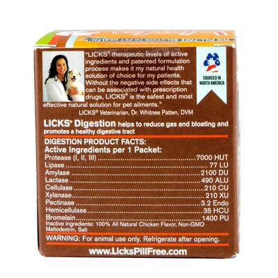 Show full view: Licks Pill-Free DIGESTION Dog Supplement, 10 count slide 3 of 3