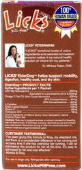 Licks Pill-Free ElderDog Mobility + Long-Term Health Support Senior Dog Supplement, 30 count slide 2 of 3