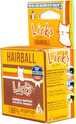 Licks Pill-Free HAIRBALL Cat Supplement, 10 count