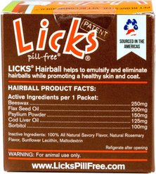Licks Pill-Free HAIRBALL Cat Supplement, 30 count slide 2 of 2