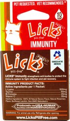 Licks Pill-Free IMMUNITY Cat Supplement, 10 count slide 2 of 2