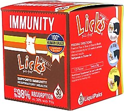 Licks Pill-Free IMMUNITY Cat Supplement, 30 count