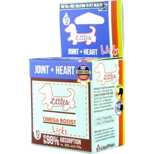 Licks Pill-Free Littles JOINT + HEART Mobility Support Dog Supplement, 10 count