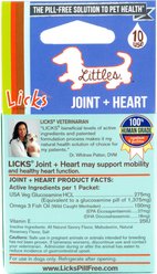 Licks Pill-Free Littles JOINT + HEART Mobility Support Dog Supplement, 10 count slide 2 of 2