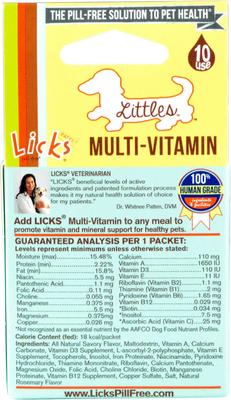 Show full view: Licks Pill-Free Littles MULTI-VITAMIN Dog Supplement, 10 count slide 3 of 3
