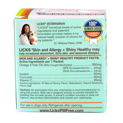Show full view: Licks Pill-Free Littles SKIN & ALLERGY Dog Supplement, 30 count slide 3 of 4