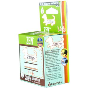 Licks Pill-Free Littles ZEN Calming Roasted Chicken Flavor Dog Supplement, 10 count