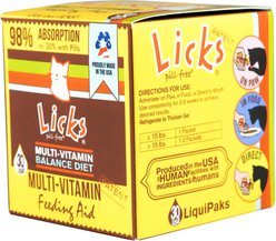 Licks Pill-Free MULTI-VITAMIN Cat Supplement, 30 count