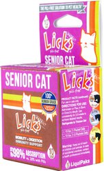 Licks Pill-Free SENIOR Mobility + Long-Term Health Support Senior Cat Supplement, 10 count