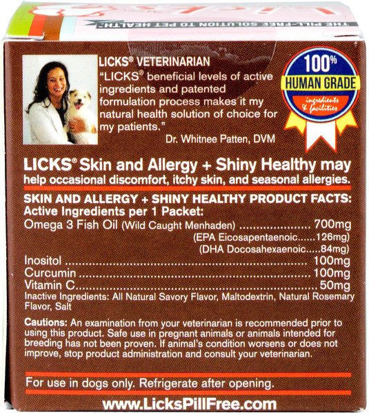 Licks Pill-Free SKIN & ALLERGY Dog Supplement