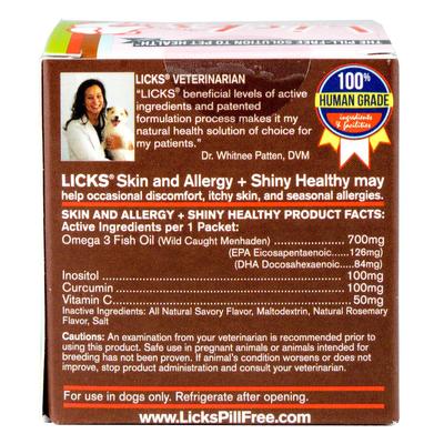 Show full view: Licks Pill-Free SKIN & ALLERGY Dog Supplement, 10 count slide 3 of 4
