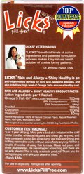 Licks Pill-Free SKIN & ALLERGY Dog Supplement, 30 count slide 2 of 2