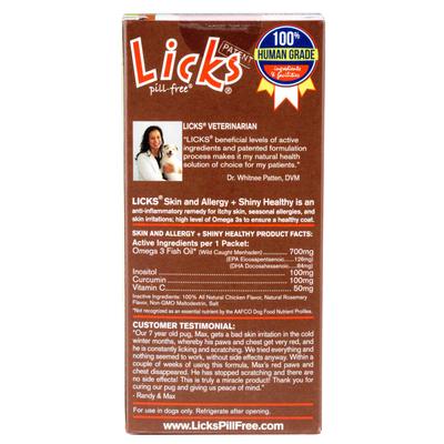 Show full view: Licks Pill-Free SKIN & ALLERGY Dog Supplement, 30 count slide 3 of 4