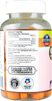 Show full view: Licks Pill-Free SKIN & ALLERGY Gummi Dog Supplement, 90 count slide 4 of 4