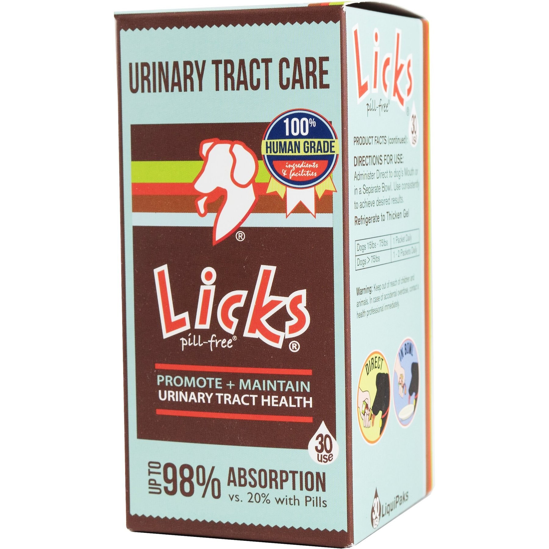 Licks Pill-Free URINARY TRACT CARE Dog Supplement, 30 count