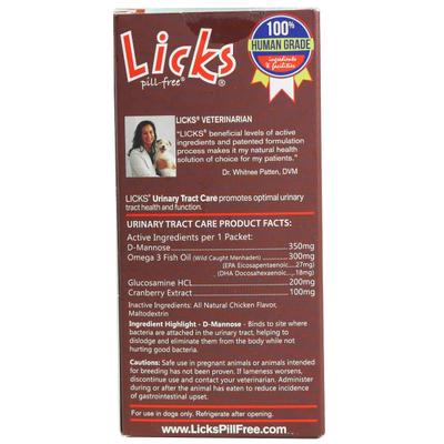 Show full view: Licks Pill-Free URINARY TRACT CARE Dog Supplement, 30 count slide 3 of 3
