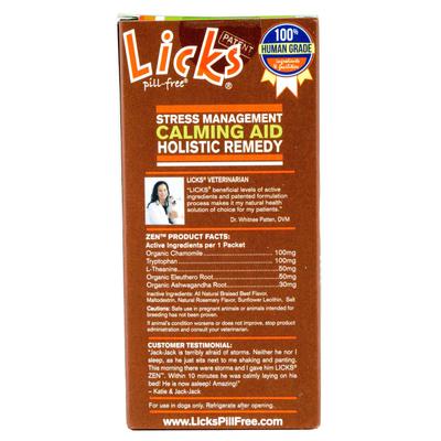 Show full view: Licks Pill-Free ZEN Calming Braised Beef Flavor Dog Supplement, 15 count slide 3 of 4