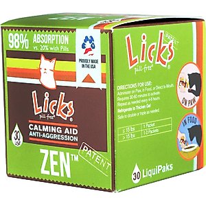 Licks Pill-Free ZEN Calming Cat Supplement, 30 count