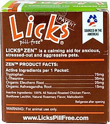 Licks Pill-Free ZEN Calming Cat Supplement, 30 count slide 2 of 2