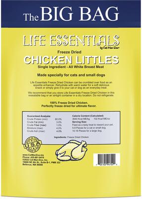 Show full view: Life Essentials Freeze-Dried Chicken Littles Dog & Cat Treats, 16-oz bag slide 3 of 7