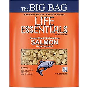 Life Essentials Freeze-Dried Salmon Cat & Dog Treats, 16-oz bag