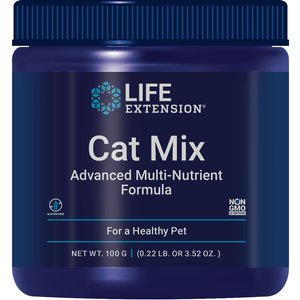 Life Extension Cat Mix Advanced Multi-Nutrient Powder Cat Supplement, 100-g jar