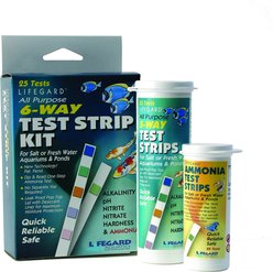 Lifegard All Purpose 6-Way Fish Pond Test Strip Kit, 25 count