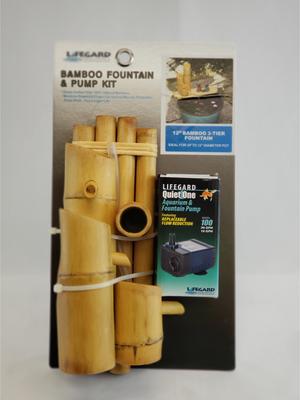 Show full view: Lifegard Bamboo 3-Tier Fish Aquarium Fountain & Quiet One Pump, Small slide 7 of 8