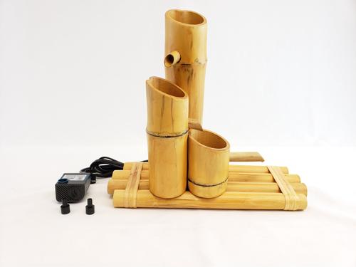 Show full view: Lifegard Bamboo 3-Tier Fish Aquarium Fountain & Quiet One Pump, Small slide 6 of 8