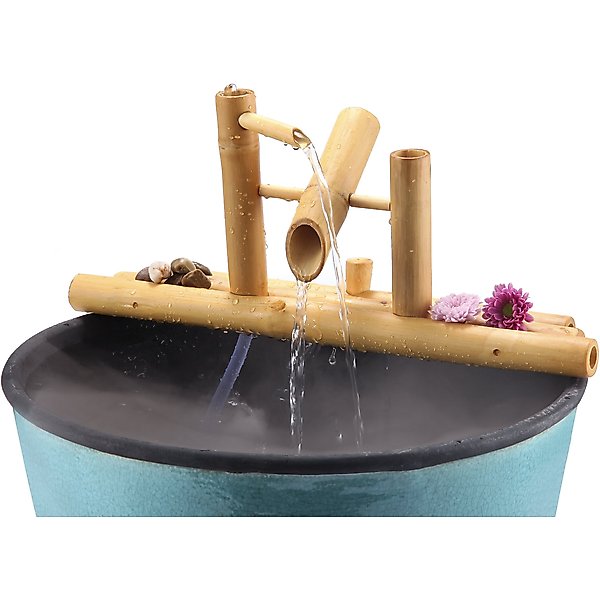 Aquascape Pouring 3-Tier Bamboo Fish Aquarium Fountain