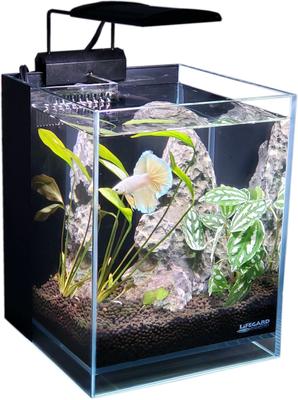 Show full view: Lifegard Crystal Elevated Betta Aquarium, 1.2-gal slide 3 of 8