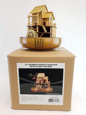 Show full view: Lifegard Decorative Pot Bamboo House Fish Aquarium Fountain & Quiet One Pump slide 5 of 7