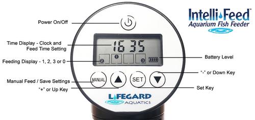 Show full view: Lifegard Intellifeed Aquarium Fish Feeder, Black slide 3 of 8