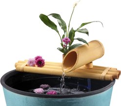 Lifegard Plant Holder Bamboo Fish Aquarium Fountain & Quiet One Pump, Small slide 2 of 3
