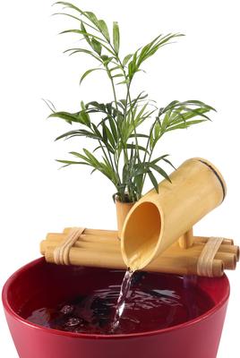 Show full view: Lifegard Plant Holder Bamboo Fish Aquarium Fountain & Quiet One Pump, Small slide 3 of 3