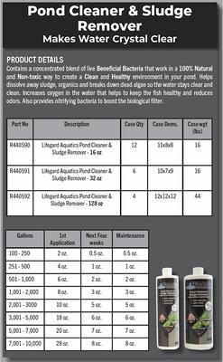 Show full view: Lifegard Pond Cleaner & Sludge Remover Pond Treatment, 128-fl oz bottle slide 4 of 4