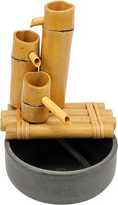 Show full view: Lifegard Quiet One 100 Pump Bamboo 3-Tier Fountain, Charcoal Grey Pot, 8-in base slide 2 of 4