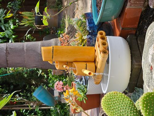 Show full view: Lifegard Quiet One 100 Pump Bamboo 3-Tier Fountain, Stone White Pot, 8-in base slide 3 of 4