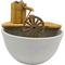 Show in main carousel: Lifegard Quiet One 100 Pump Bamboo Fountain with Plant Holder Rock Stream, Stone White Pot, 12-in base slide 2 of 5